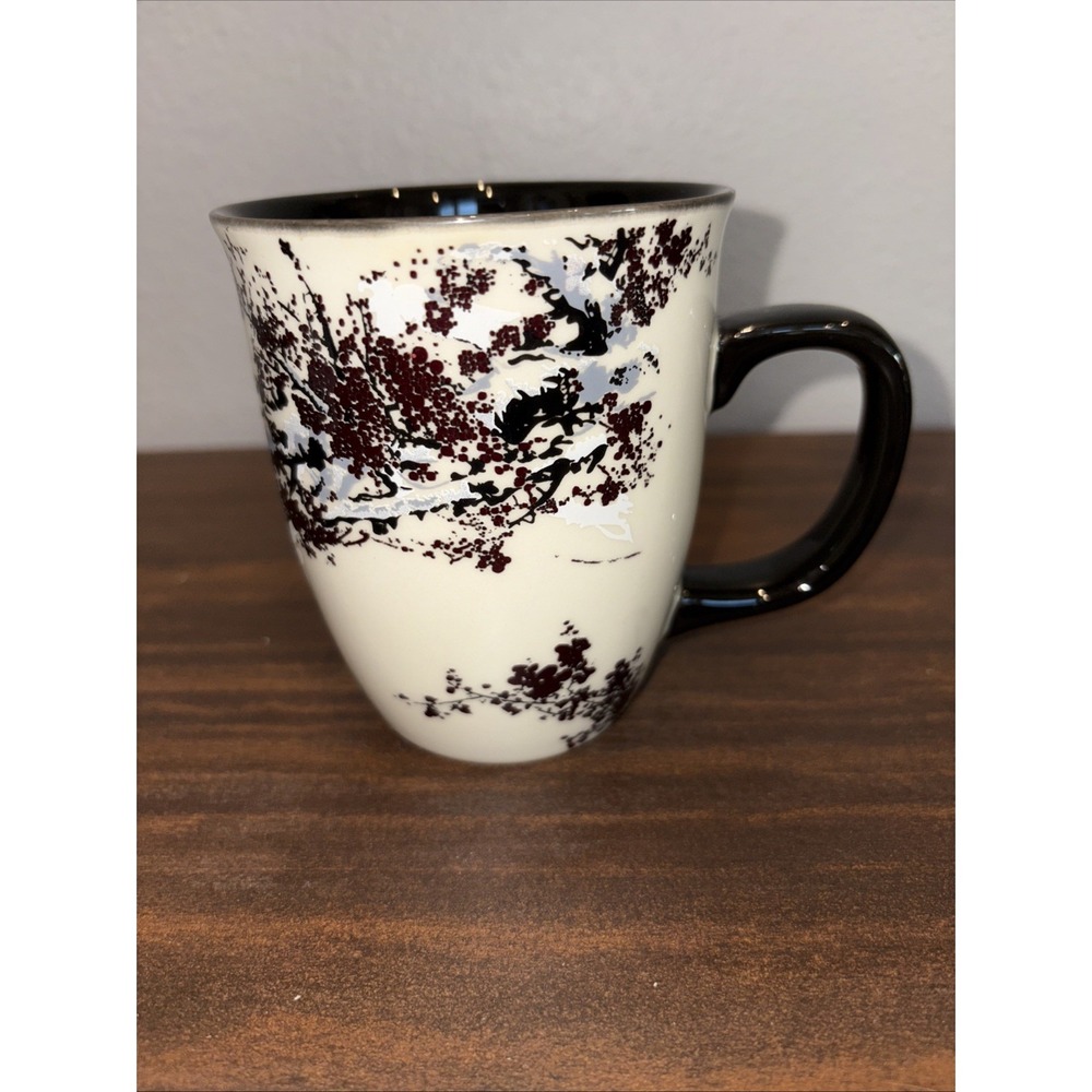 Color Changing Heat Sensitive Magic Funny Art Mug Large Coffee Tea Plum Bloss...